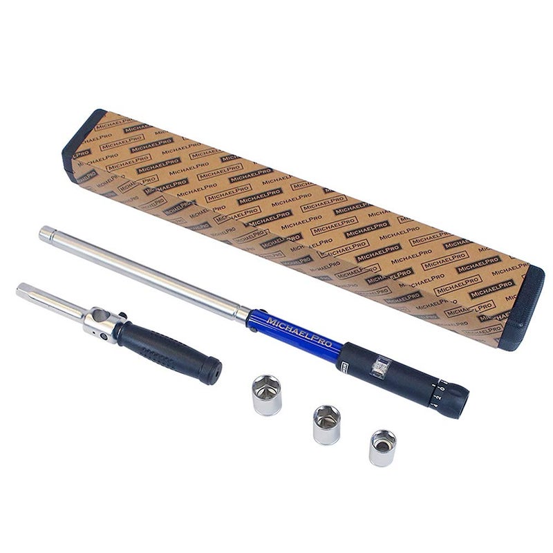 MichaelPro Click Torque Wrench - 2in1 with Lug Wrench 1/2 Inch Dr with 3 Sockets (11/16", 3/4", 13/16" / 17-19-21 mm) with Precise Micro Adjustment for Automotive and Changing Tires | MP001002 - Image 1